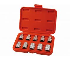 Hlavice nástrčné TORX, 1/2", 10ks, E8-24, CrV/S2, EXTOL PREMIUM