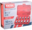 Hlavice nástrčné TORX, 1/2", 10ks, E8-24, CrV/S2, EXTOL PREMIUM