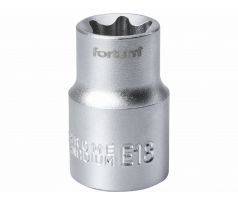 Kľúč nástrčný TORX, E18, 1/2”, FORTUM