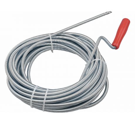 Pružina kanalizačná pochrómovaná ''krtko'' 15m, Ø9mm, EXTOL PREMIUM