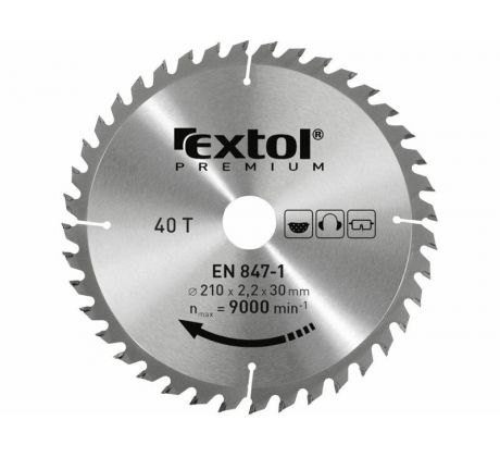 Kotúč pílový s SK plátkami, ø115x2,6x22,2mm, 24z, EXTOL PREMIUM