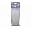 Pásky sťahovacie biele, 2,5x150mm, 100ks, Ø35mm, 8kg, nylon PA66, EXTOL PREMIUM