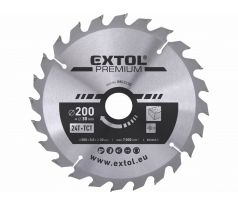 Kotúč pílový s SK plátkami, ø200x3,2x30mm, 24z, EXTOL PREMIUM