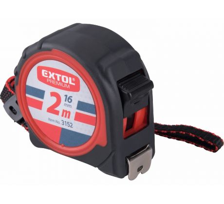 Meter zvinovací, 2m, šírka pásu 16mm, EXTOL PREMIUM