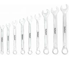 Kľúče očko-vidlicové, 9-dielna sada, 6-19mm, FORTUM