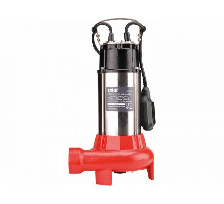 Čerpadlo ponorné kalové s rezacím nožom, príkon 1100W, 16200l/hod, EXTOL PREMIUM
