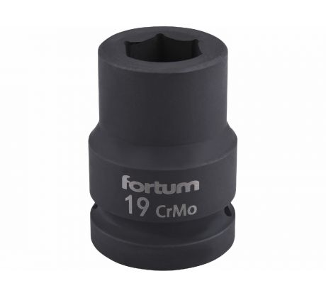 Kľúč nástrčný rázový, 19mm, 3/4”, FORTUM