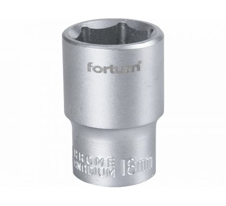 Kľúč nástrčný, 18mm, 1/2”, FORTUM