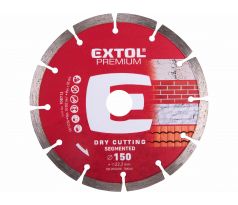 Kotúč rezný diamantový segmentový, 150mm, EXTOL PREMIUM