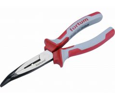 Kliešte pologuľaté zahnuté, 200mm, 61CrV5, FORTUM