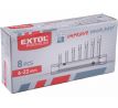 Kľúče rúrkové 6-22mm, sada 8ks, CrV, EXTOL PREMIUM