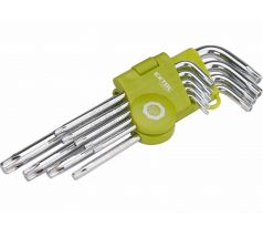 Kľúče Torx s dierkou, 9-dielna sada, T10-50, EXTOL CRAFT