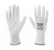Rukavice z polyesteru polomáčané v PU, biele, 9", EXTOL PREMIUM
