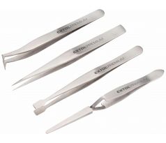 Pinzety, sada 4ks, antikoro, EXTOL PREMIUM