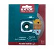 Kotúč rezný diamantový Turbo Thin Cut, 115mm, suché aj mokré rezanie, EXTOL INDUSTRIAL