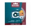 Kotúč rezný diamantový Turbo Thin Cut, 125mm, suché aj mokré rezanie, EXTOL INDUSTRIAL