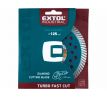 Kotúč rezný diamantový Turbo Fast Cut, 125mm, EXTOL INDUSTRIAL