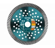 Kotúč rezný diamantový Turbo Fast Cut, 150mm, EXTOL INDUSTRIAL