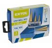 Vrtáky stupňovité TiN, sada 3ks, ø4-12/1mm, ø4-20/2mm, ø4-32/2mm, EXTOL CRAFT