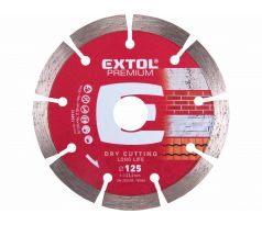 Kotúč rezný diamantový segmentový Long Life, 125mm, EXTOL PREMIUM