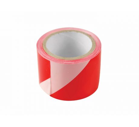 Páska výstražná červeno-biela, 75mm x 250m, EXTOL CRAFT