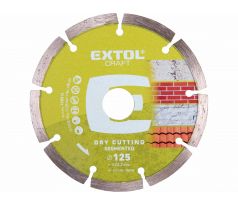 Kotúč rezný diamantový segmentový, 125mm, EXTOL CRAFT