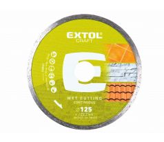 Kotúč rezný diamantový plný, 125mm, EXTOL CRAFT