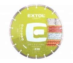 Kotúč rezný diamantový segmentový, 230mm, EXTOL CRAFT