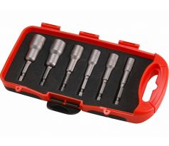 Hlavice nástrčné magnetické so 6-hrannou stopkou 1/4", sada 6ks, 6-13mm, EXTOL PREMIUM