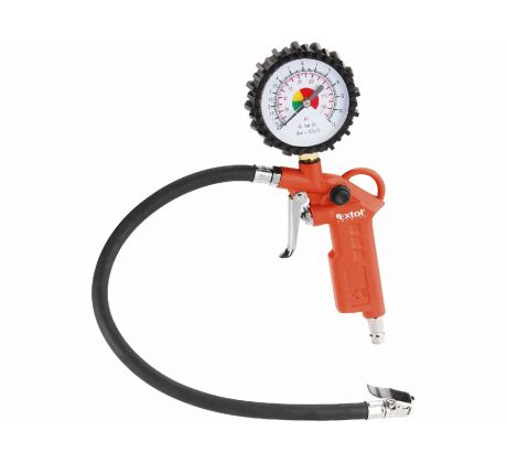 Pištoľ fúkacia s manometrom, max. prac. tlak 800kPa, EXTOL PREMIUM