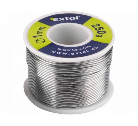Cín na spájkovanie Ø1mm, 250g, EXTOL CRAFT
