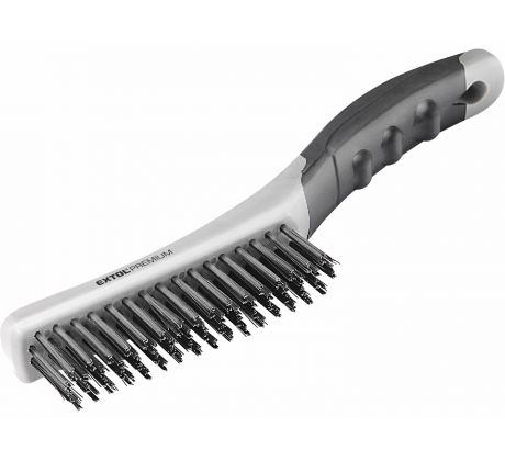 Kefa oceľová 250mm, 4-radová, plastová rukoväť, EXTOL PREMIUM