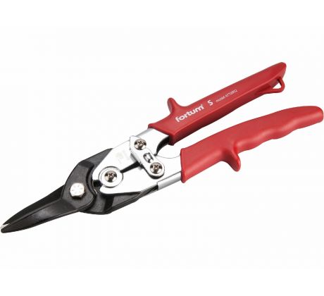 Nožnice na plech prevodové rovné, 255mm, pre strihanie rovno, CrMoV, FORTUM