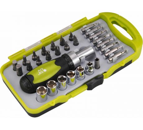 Skrutkovač na bity račňový, magnetický, 30-dielna sada, EXTOL CRAFT