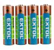 Batéria alkalická 4ks, 1,5V, typ AA, EXTOL ENERGY