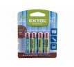 Batéria alkalická 4ks, 1,5V, typ AA, EXTOL ENERGY