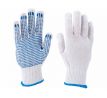Rukavice bavlnené s PVC terčíkmi na dlani, 10", EXTOL CRAFT