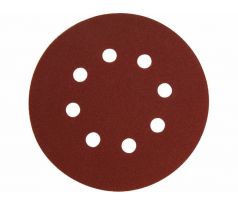 Papier brúsny na suchý zips Ø125mm s otvormi, P80, 10ks, EXTOL PREMIUM