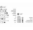 Sada nástrčných a zástrčných kľúčov, 1/4", 45ks, EXTOL PREMIUM