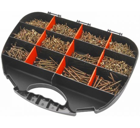 Vruty do dreva, sada 2000ks, 12 rozmerov, EXTOL CRAFT