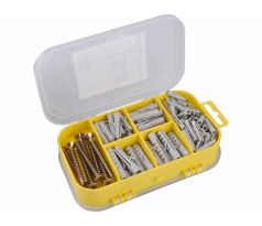 Vruty s hmoždinkami, sada 170ks, 4 rozmery, EXTOL CRAFT