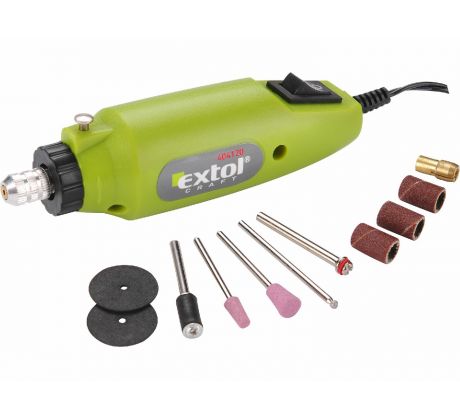 Brúska priama mini s transformátorom, 12V, 12000ot/min, EXTOL CRAFT