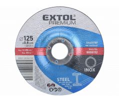 Kotúč rezný na oceľ a antikoro, 125x0,8mm, EXTOL PREMIUM