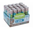 Batéria alkalická 20ks, 1,5V, typ AAA, EXTOL ENERGY