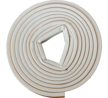 Tesnenie samolepiace gumené, profil D, 6m, 9x6mm, biele