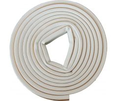 Tesnenie samolepiace gumené, profil D, 6m, 9x6mm, hnedé