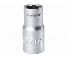 Kľúč nástrčný, 7mm, 1/4”, FORTUM