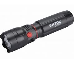 Svietidlo 3W XPE (100lm) + 3W COB bočné (150lm) LED, 4xAAA, dĺžka 170mm, EXTOL LIGHT