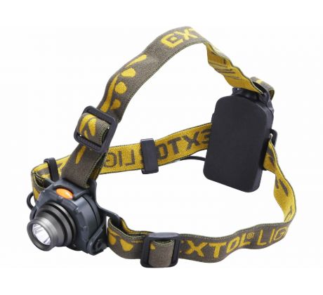 Čelovka 3W CREE XPE LED, 120lm, 3xAAA, spínanie pohybovým senzorom, EXTOL LIGHT