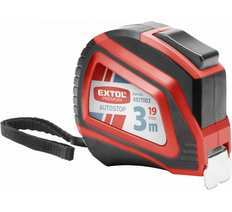 Meter zvinovací, 3m, šírka pásu 19mm, EXTOL PREMIUM